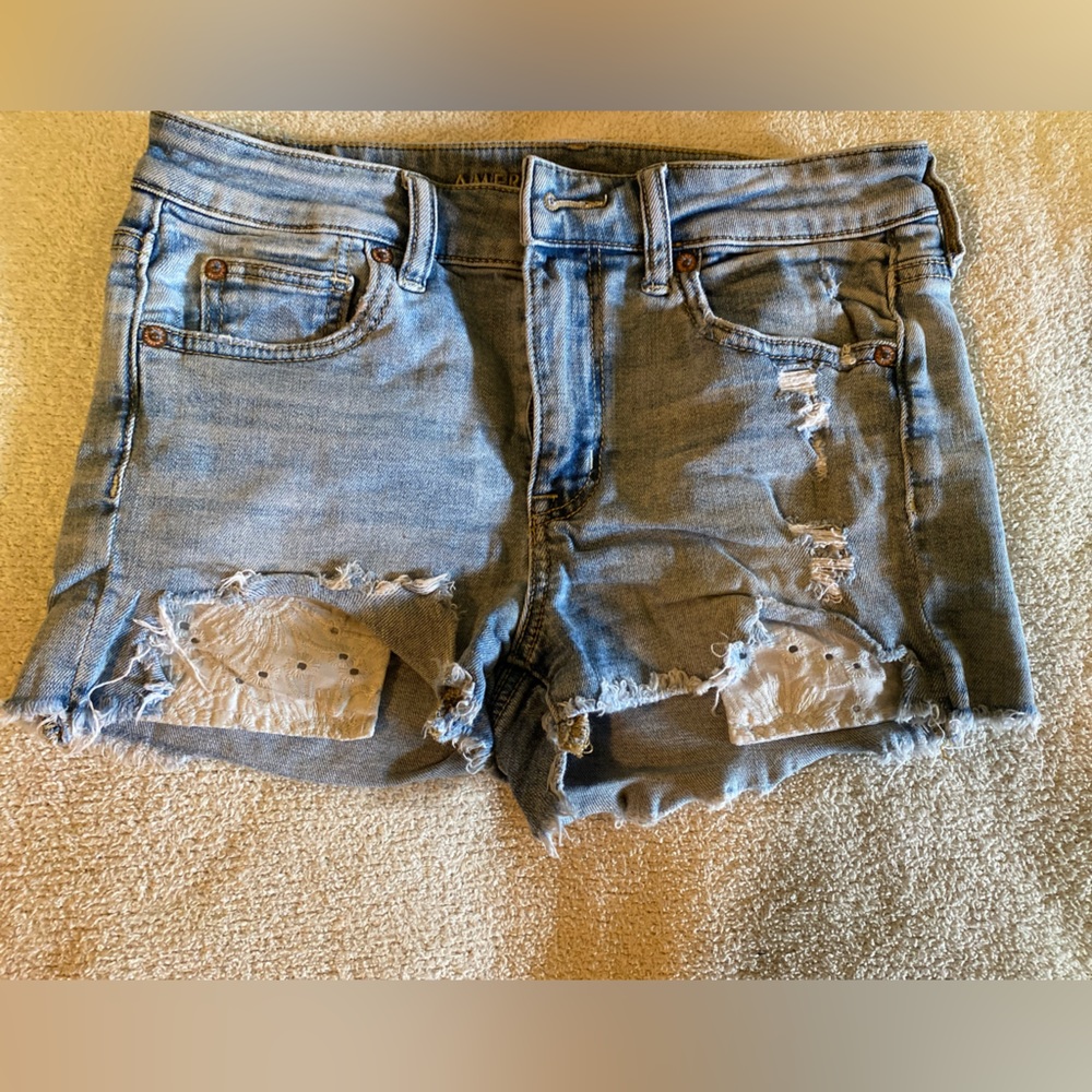 American Eagle Hi-Rise shortie shorts